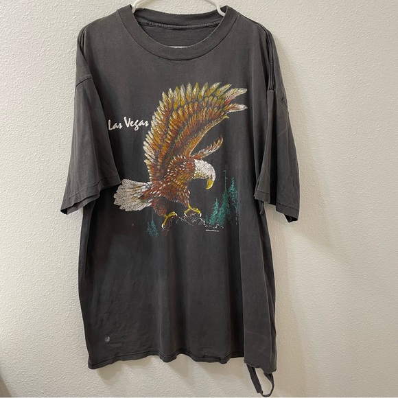 Tops - Las Vegas eagle shirt 94 vtg distressed xl